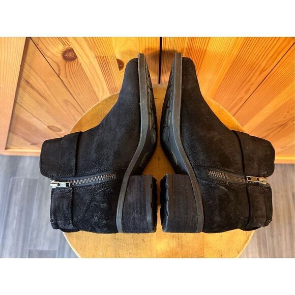 Born Morocco Bootie Black Distressed Leather Zip Ankle Boot Size US 6 - Picture 5 of 7